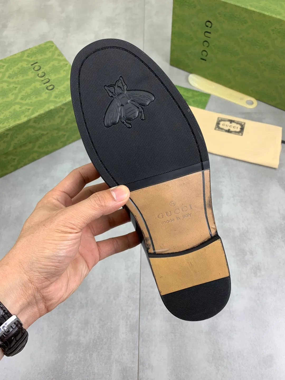 Men's men's shoes 💰P480 [New style] Water-dyed cowhide 💰💎💎💎 [Gucci] GUCCI high-end men's formal business leather shoes, original order 1:1 authentic goods! Original imported high-end open-edge beaded calfskin, original metal buckle, imported first-layer cowhide lining for feet, original outsole, men's shoe size: 38-45, 4️⃣ colors available
